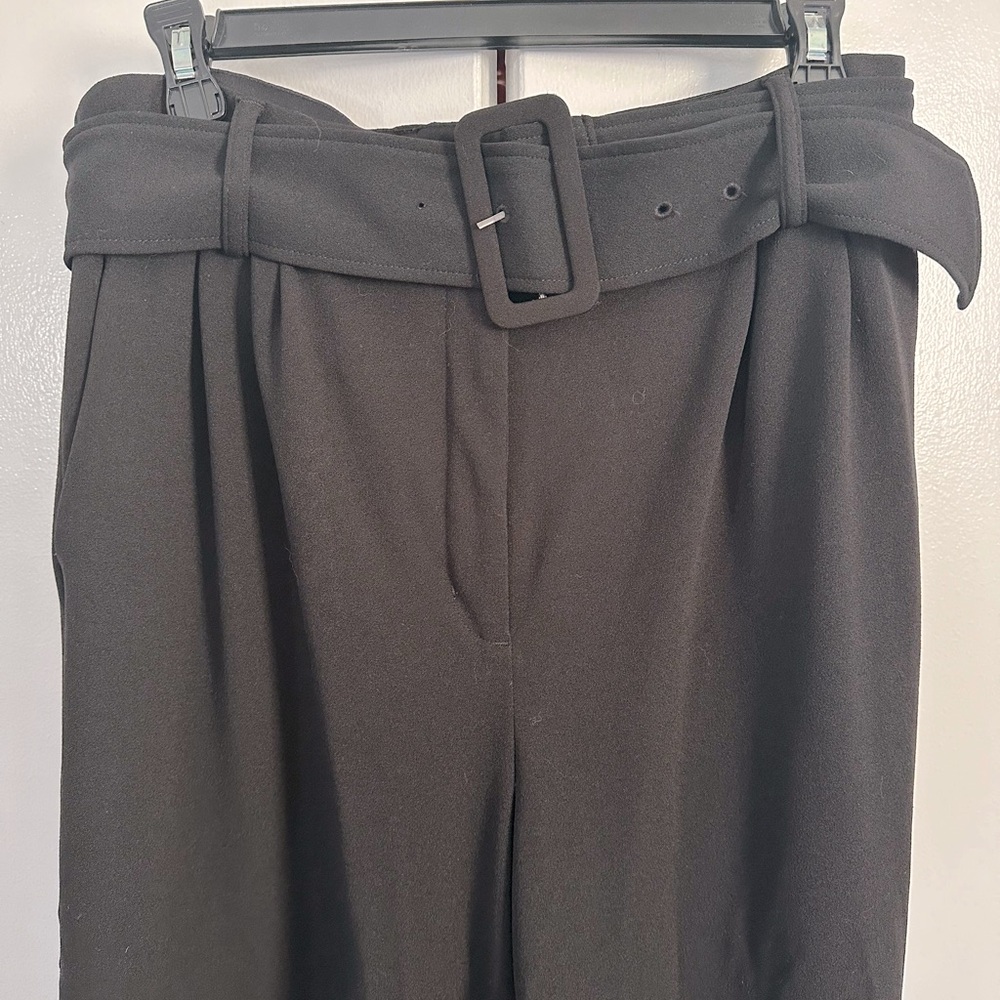 High waisted wide leg dress pants